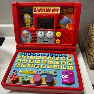Y2K VTech Handy Manny Red Learning Laptop